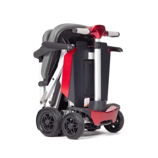 Drive Manual Fold Plus folding mobility scooter in red, additional view