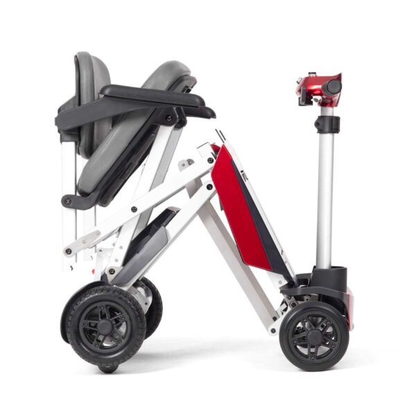 Drive Manual Fold Plus folding mobility scooter in red, additional view